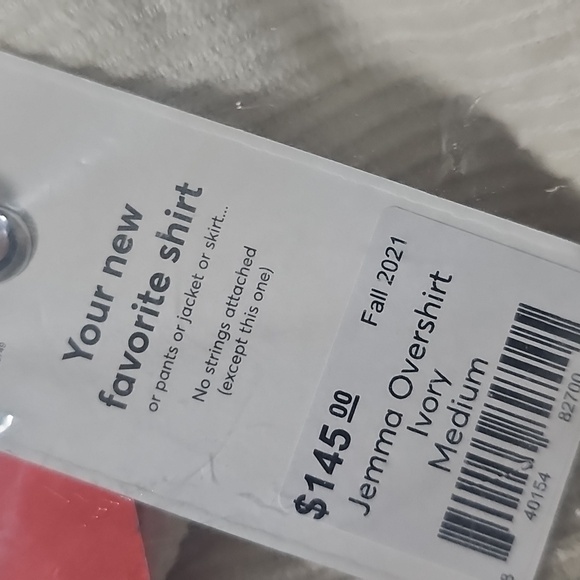 Marine layer Jemma Cord Overshirt in Ivory - Picture 7 of 8